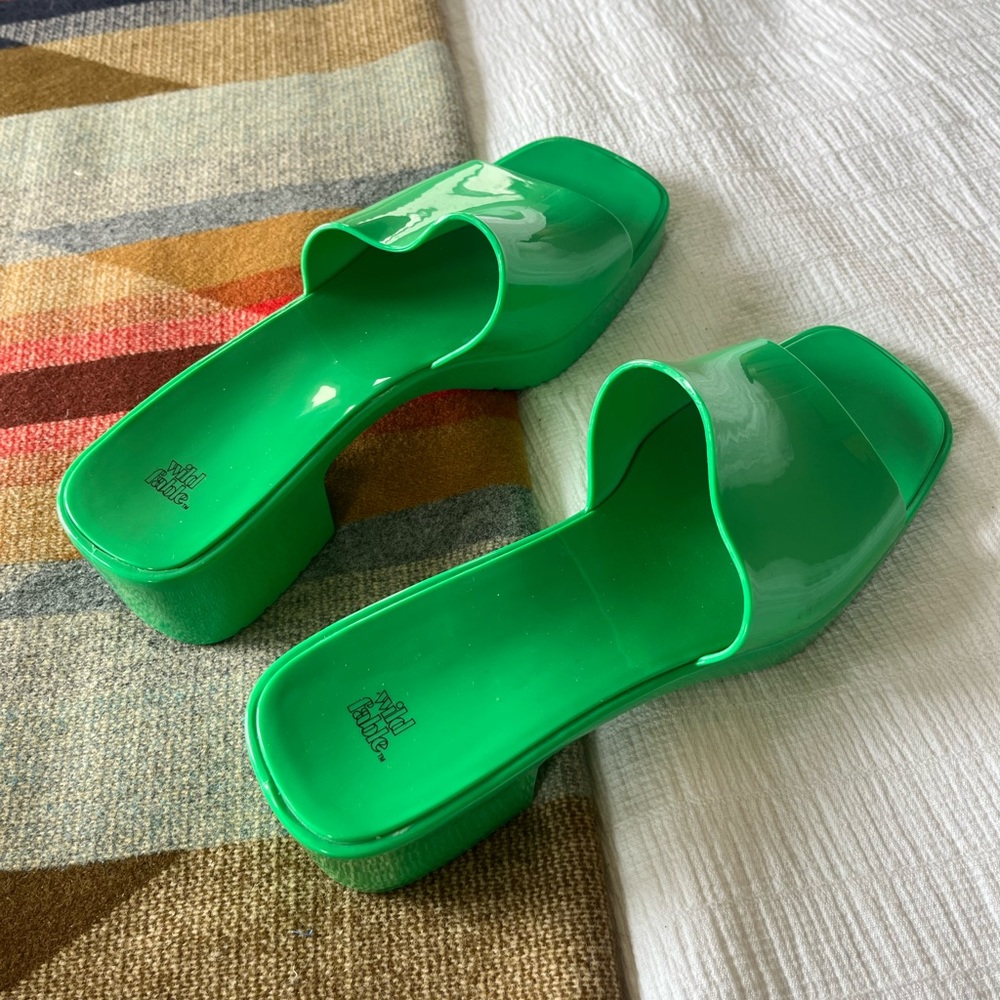 Green sandals